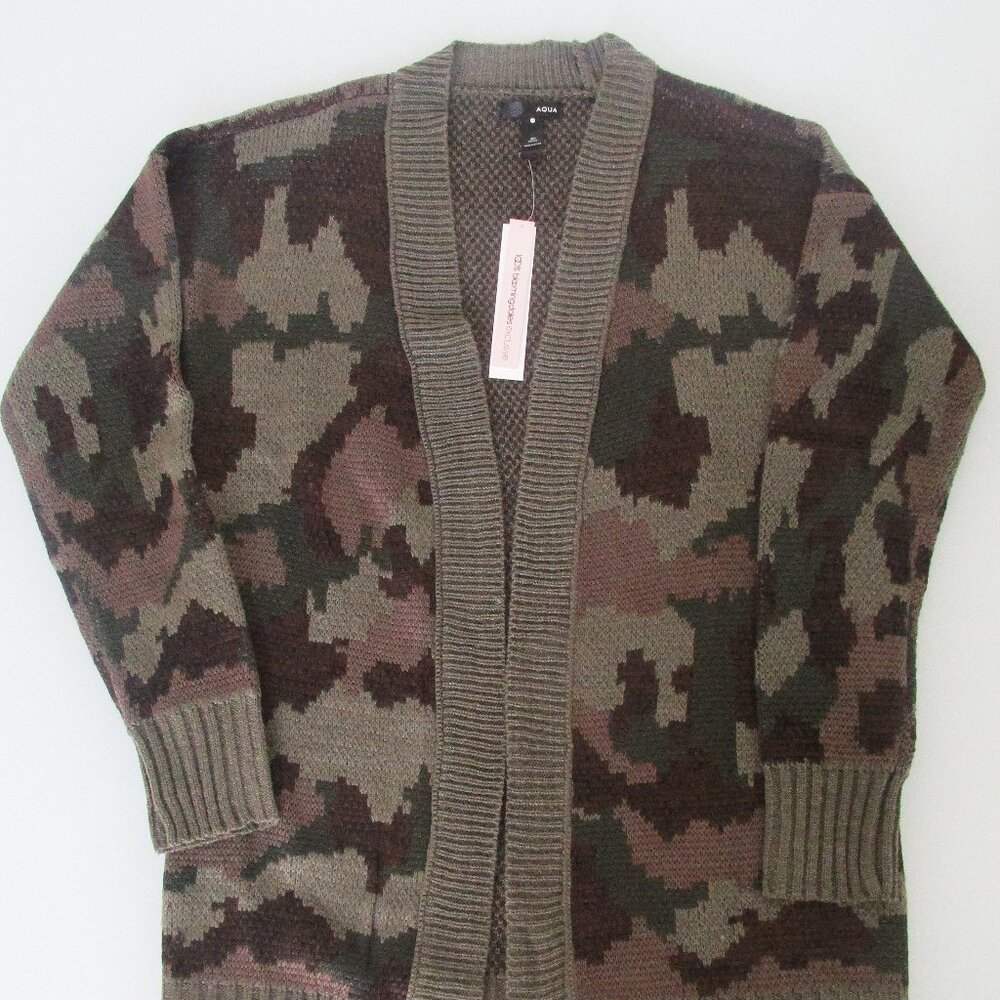 Aqua (NWT) Women's Open Front Cardigan Sweater Size Medium